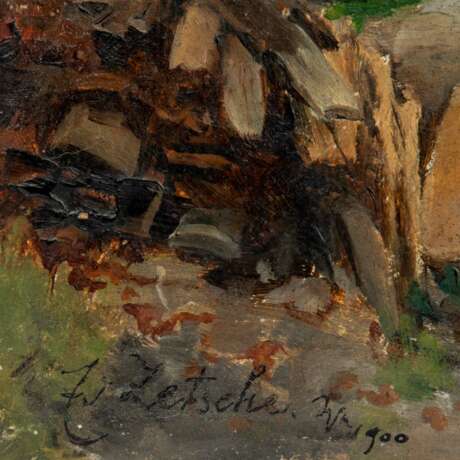 ZETSCHE, Eduard, ATTRIBUED (1844-1927), "Village edge on a summer day", - photo 5