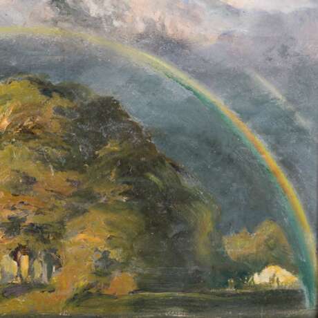 STIRNER, KARL (1882-1943), "Rainbow over landscape in thunderstorm mood", - Foto 4