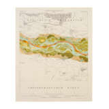 CARTE ABOUT THE RIVER OF THE RHEIN from Basel to Lauterburg, facsimile, - photo 2