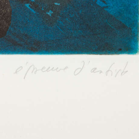 HAAS, WILLIBROD (b. 1936), 2 color aquatint etchings, - photo 4