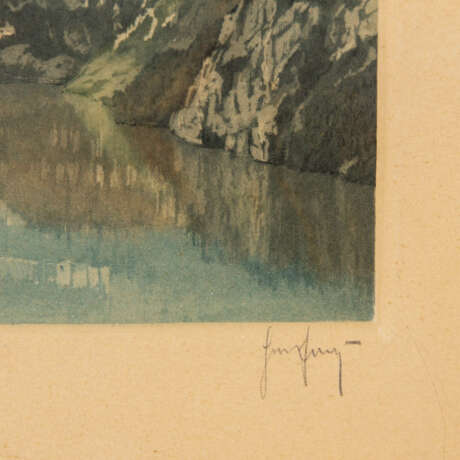ARTIST / IN 19th / 20th century, "Lake Lucerne - Urirotstock", - Foto 3