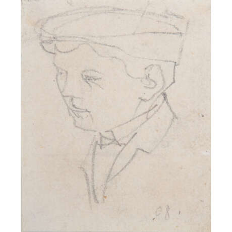 STIRNER, Karl, ATTRIBUED (1882-1943), "Young man with cap", - Foto 1