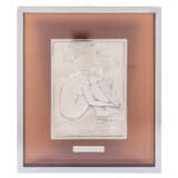 ANNIGONI, PIETRO, (1920-1988), 'Il Germoglio', 925 silver relief, 20th c., - Foto 1