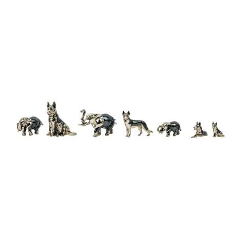 ITALY "Seven miniature figures" 925s. Silver. - photo 1
