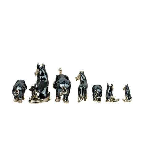 ITALY "Seven miniature figures" 925s. Silver. - Foto 3