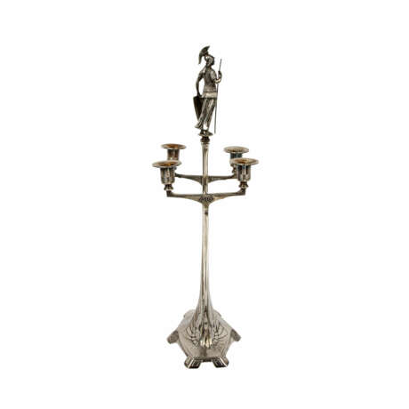 WMF 4-burner Art Nouveau figural chandelier, silver plated, circa 1910. - фото 5