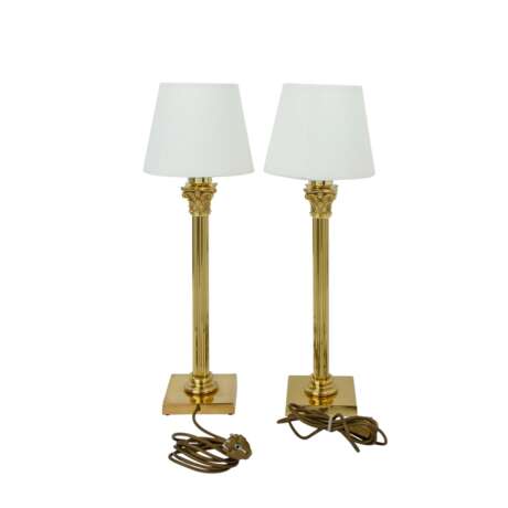 Pair of elegant table lamps, - фото 3