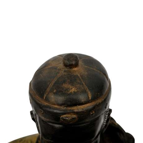 Figure table lamp 'Asian' made of bronze, - photo 7