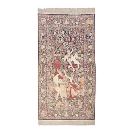 Oriental silk carpet. KIRMAN 'Ravar'/PERSIA, 20th c., ca. 174x102 cm. - photo 2