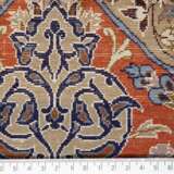 Oriental carpet with silk. ISFAHAN/PERSIA, 20th century, ca. 163x110 cm. - Foto 4