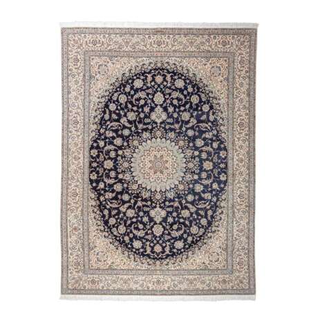 Oriental carpet with silk. NAIN/IRAN, signed, 20th century, ca. 350x252 cm. - photo 1