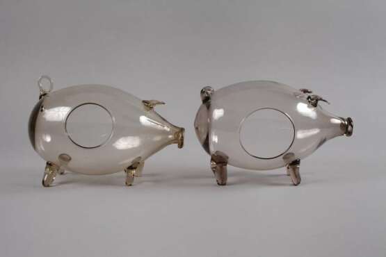 Murano zwei Scherzgefäße als Schwein - photo 2