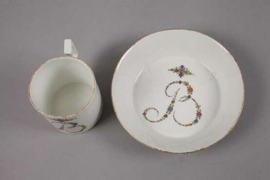 Meissen Biedermeier Andenkentasse "B" - photo 2