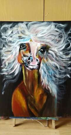 "Девушка лошадь ' акрил холст на подрамнике сказочный реализм сказочный реализм эмоции Даугавпилс 2022 г. - фото 2