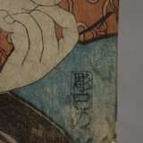 Drei Farbholzschnitte Utagawa Kunisada (Toyokuni III.) - Foto 4
