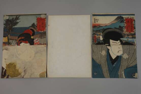 Drei Farbholzschnitte Utagawa Kunisada (Toyokuni III.) - photo 12
