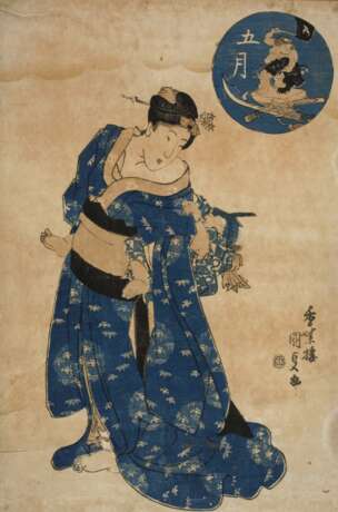 Farbholzschnitt Utagawa Kunisada (Toyokuni III.) - photo 1