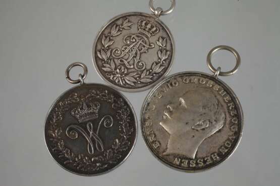 Drei Medaillen Braunschweig, Sachsen, Hessen - photo 1
