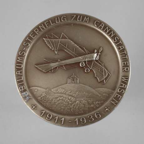 Medaille Sternflug zum Cannstatter Wasen 1936 - фото 1