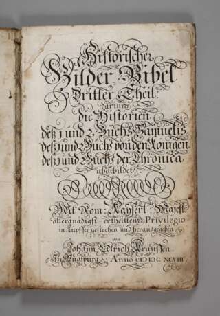 Historische Bilder-Bibel 1698 - Foto 1