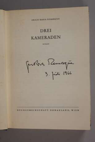 Erich Maria Remarque, Drei Kameraden - photo 2