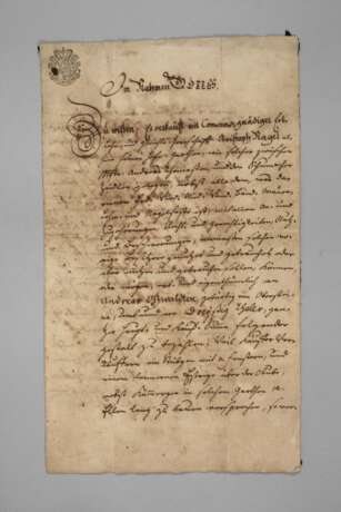 Urkunde Johann Nicolaus von Gersdorff zu Pulsnitz - photo 1