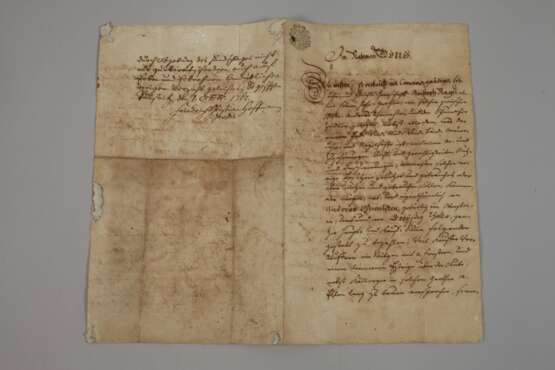 Urkunde Johann Nicolaus von Gersdorff zu Pulsnitz - photo 2