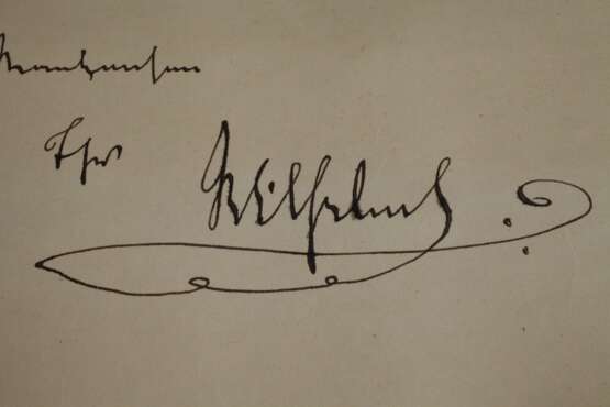 Autograph Kaiser Wilhelm II. - Foto 4