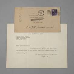 Albert Einstein, Brief mit Autograph