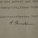 Albert Einstein, Brief mit Autograph - photo 6