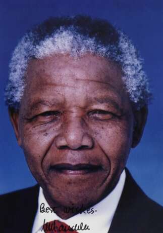 Nelson Mandela, Foto mit Autograph - photo 1