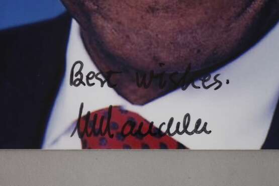 Nelson Mandela, Foto mit Autograph - photo 2