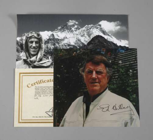 Edmund Hillary, Foto mit Autograph - photo 1