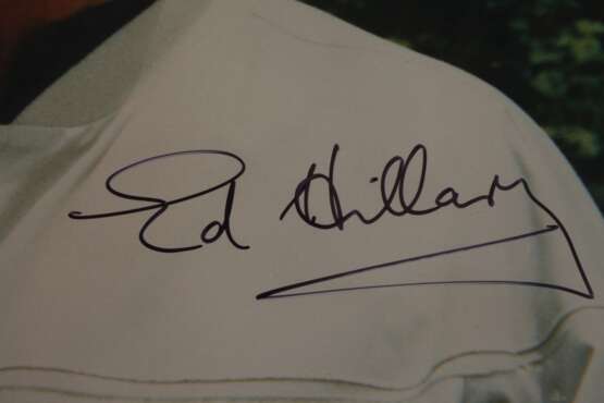 Edmund Hillary, Foto mit Autograph - Foto 3