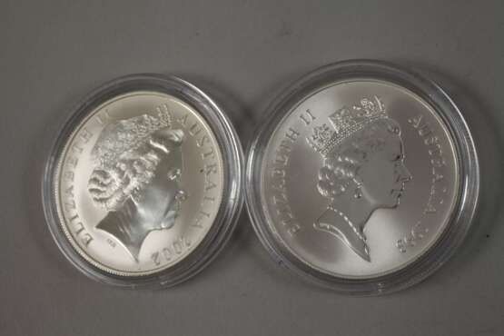 Dreizehn Silbermünzen Australien Kangaroo - photo 4