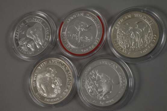 Zehn Silbermünzen Afrika - фото 4
