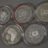 Zehn Silbermünzen Afrika - photo 5