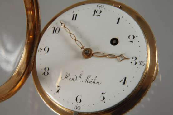 Goldene Spindeltaschenuhr Jan Hendrik Kühn - photo 6