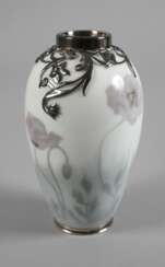 Kopenhagen Vase mit Silbermontierung
