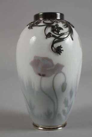 Kopenhagen Vase mit Silbermontierung - Foto 4