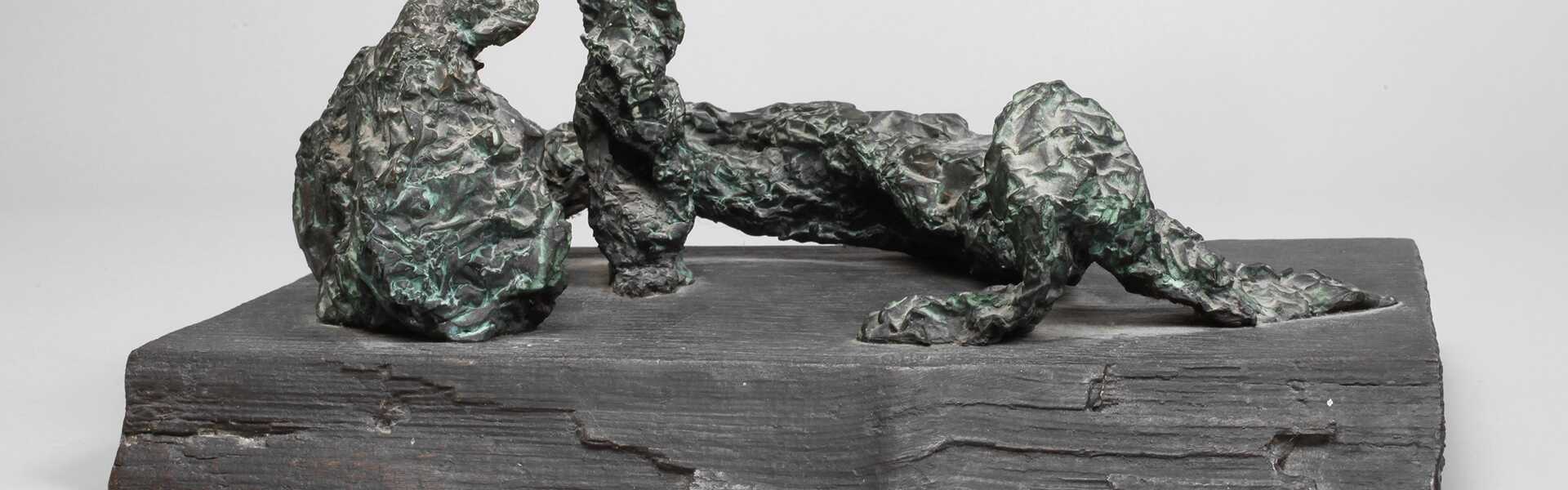 A. R. Penck, abstrakte Bronzeplastik
