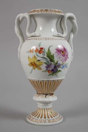 Meissen Schlangenhenkelvase "Blumenbukett" - photo 3