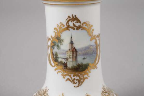 Meissen kleine Vase Ansicht Schwarzwasserstelz - photo 4