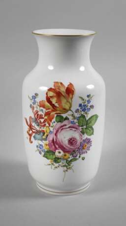 Meissen Balustervase Blumenmalerei - photo 1