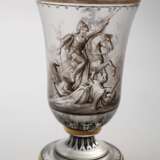 Steinschönau Pokalglas mit Schwarzlotmalerei - photo 2