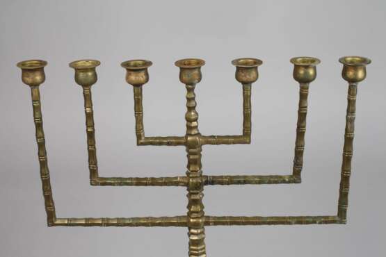 Judaica großer Menoraleuchter - photo 2