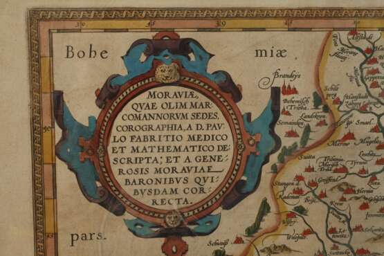 Abraham Ortelius, Kupferstichkarte Mähren - Foto 3