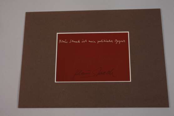 Joseph Beuys, "Klaus Staeck ist mein..." - photo 2