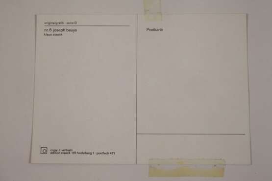 Joseph Beuys, "Klaus Staeck ist mein..." - фото 3
