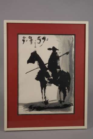 nach Pablo Picasso, Don Quijote zu Pferd - фото 2